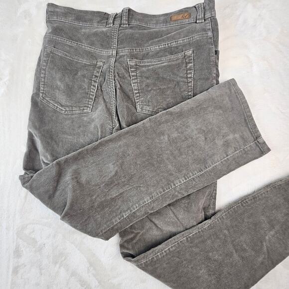 Gloria Vanderbilt Corduroy Jeans Denim 10 Petite 10P Comfort Gray - Picture 8 of 10